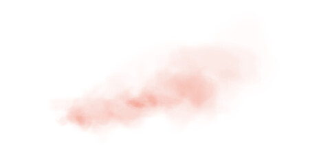 Fototapeta premium Light Red Smoke PNG Transparent Cloud Effect with Soft Mist and Vapor Texture
