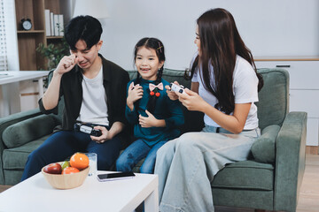 Family spends their free time together