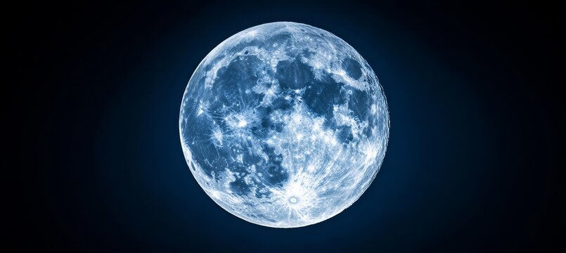 Lunar Beauty A Serene Silvery Disk Casting Its Ethereal Light Upon the Night Sky s Cosmic Canvas