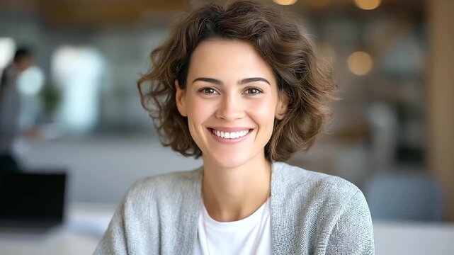 Professional Businesswoman Leading Online Job Interview