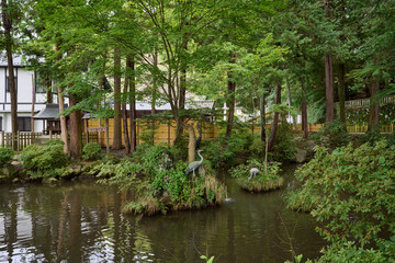 諏訪大社の千尋池