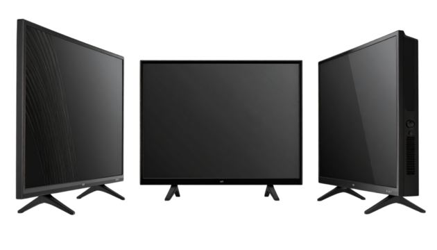  Modern 3D motorcycle set isolated on transparent background