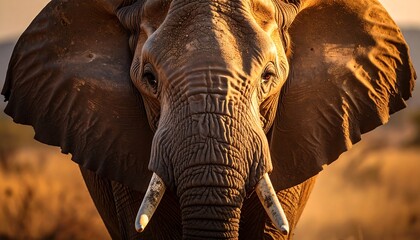 Close-up African elephant