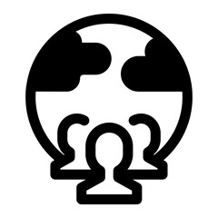 difference Solid icon