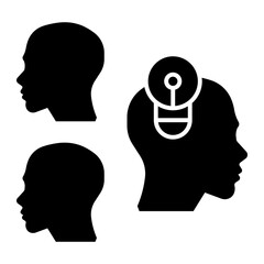 difference Solid icon