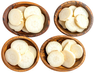 sliced bread isolated on white background