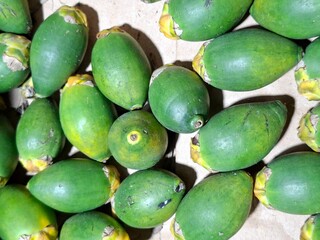 Some young and fresh areca nuts