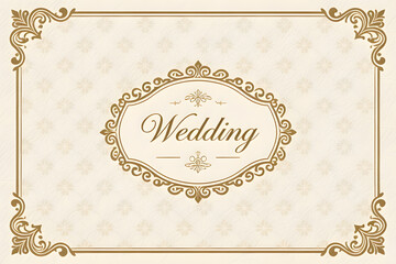 A sophisticated and luxurious background template perfect for wedding, anniversary, or formal event invitations