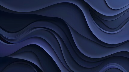 Abstract blue wave layers