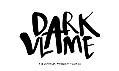 Elegant Font. Groovy Font. Graffiti Font. Creative Hand Drawn Uppercase. Street Art Classic Lettering Fashion Designs Typography decorative vintage concept