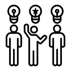 difference Line Icon