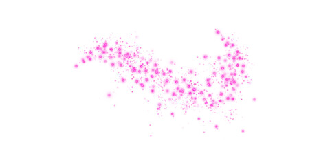 Pink Magical Glowing Particles, Burst with Confetti and Firework Spark Elements for Celebration Design