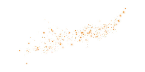 Shimmering Orange Abstract Stars and Light Overlay with Glowing Particles and Glistening Shine for Luxury Backgrounds