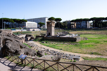 View of the Circus Maximus in Rome