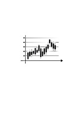 Obraz premium Vector Candlestick Chart Icon Illustrating Financial Market Data Visualization and Investment Trends for Business Analysis and Economic Forecasting Graphics