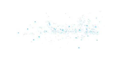 Blue Magical Glowing Particles, Burst with Confetti and Firework Spark Elements for Celebration Design