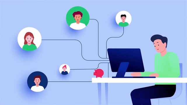 Remote Team Communication Over Video Call