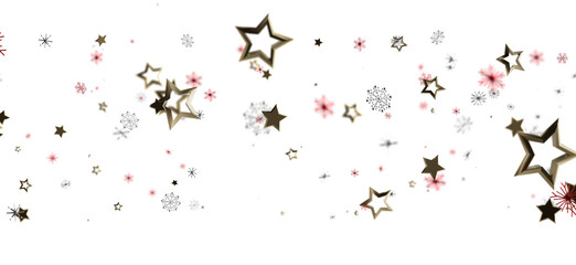 Beautiful star decorations on a white background. Perfect for holiday designs, Christmas cards, and festive celebrations. Elegant and seasonal.