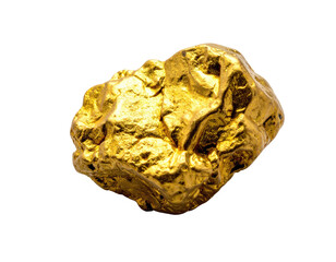 Close-up of a rough, golden nugget (2)