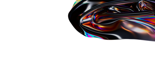 Stunning iridescent fabric with vibrant colors and metallic sheen, creating a mesmerizing abstract composition. Perfect for backgrounds and arti