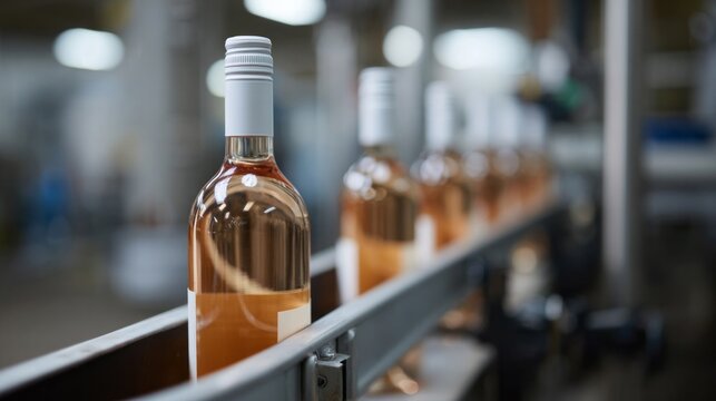 ![Bottles of rose wine align like sunset soldiers in a vino ballet, perfect for Bastille Day or National Wine Day]https://examplecom