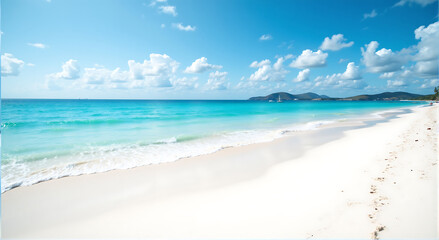 Obraz premium tropical beach with blue sky