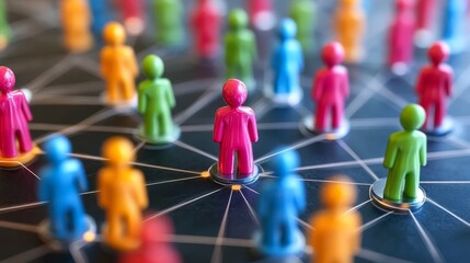 Intricate Network Connections Representing Diverse Customer Base in a Dark Digital Grid Environment