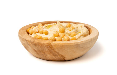 Hummus in bowl, houmous dip, chickpea humus tahini sauce, middle eastern spread