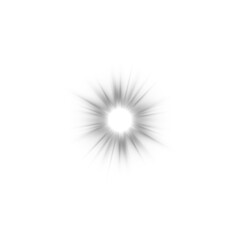 White Star Light Sparkle, Glowing Flare Effect and Shimmer Shine Glow Elements