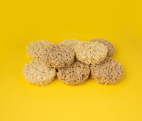 Raw Noodles, Dry Round Ramen Noodle, Uncooked Korea Vermicelli, Chinese Wheat Pasta