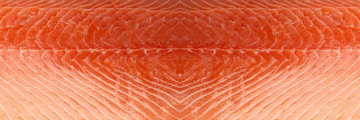 Natural Atlantic Norwegian Salmon Fillet Texture or Pattern