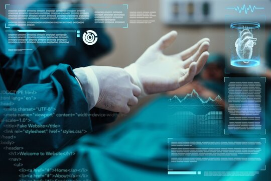 Coronavirus medical staff banner template mockup