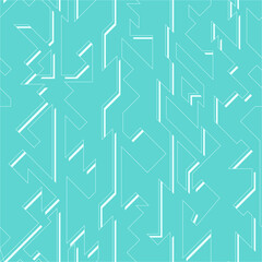 Blue geometric seamless pattern