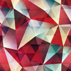 Red triangle seamless pattern