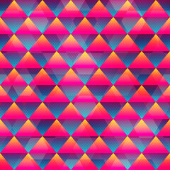 Red triangle seamless pattern
