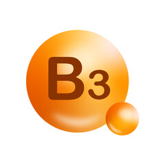 Vitamin B3 Glossy vecter