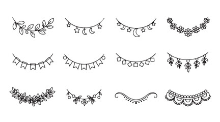 calligraphic design elements and page decor