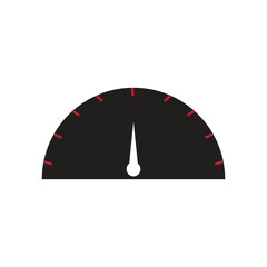 Speedometer icon design template isolated