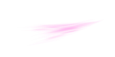 Pink Air Flow Wave with Swirl and Motion Blur on Transparent Background