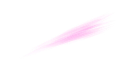 Pink Air Flow Wave with Swirl and Motion Blur on Transparent Background