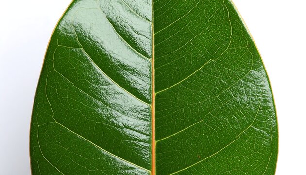 Close-up of a vibrant green leaf (5)