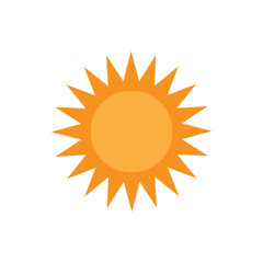 Sun icon design template isolated