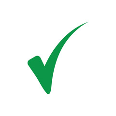 Check mark icon design template isolated