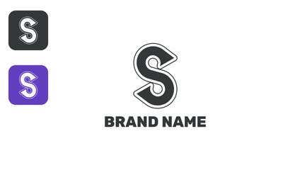 Modern S strong icon