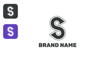 Modern S strong icon