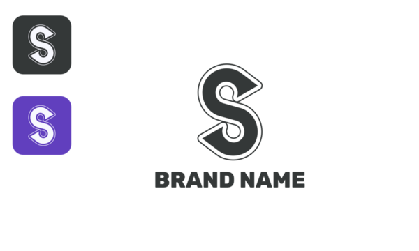 Modern S strong icon