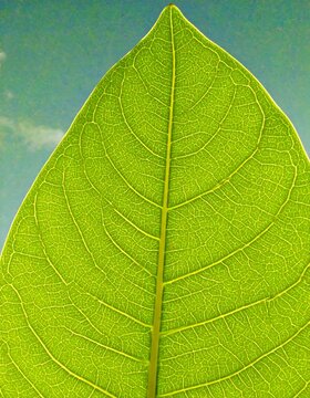 Close-up of a vibrant green leaf (10)