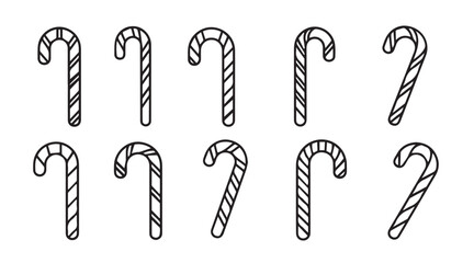 Christmas candy vector illustration