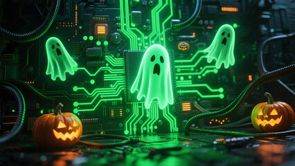 halloween electronic circuit board