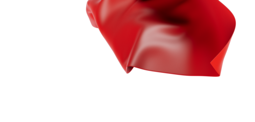 Abstract image of red cloth, a sense of flow and depth, suitable for background use, advertising and visual concepts.